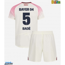 Bayer Leverkusen Loic Bade #5 Bortedraktsett Barn 2025-26 Kortermet (+ Korte bukser)